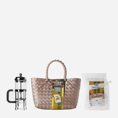 Gourmet Farms Pinoy Coffee Carry All in Bronze Bag