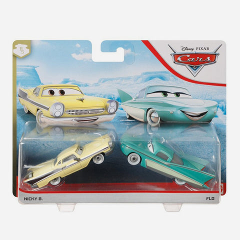 Disney Pixar Cars Die Cast 2 Pack Flo And Nicky B Toy For Boys