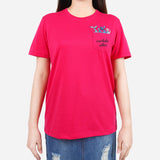 URBAN Merbabe Vibes Tee with Pocket in Fuchsia