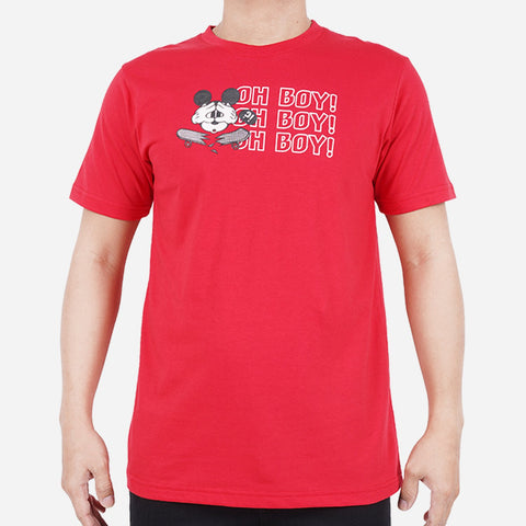 Disney Mickey Oh Boy Skateboard Hi-Density Tee