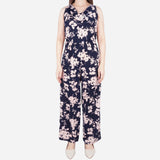 SM Woman Floral Cowl Neck Jumpsuit