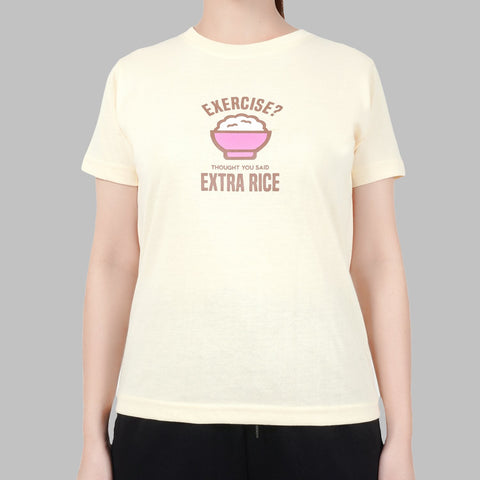 URBAN Exercise? Extra Rice Tee in Yellow