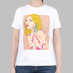 URBAN Blondie Girl Tee in White