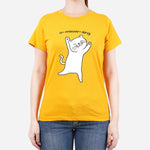 URBAN A-meow-zing Cat Tee in Goldenrod