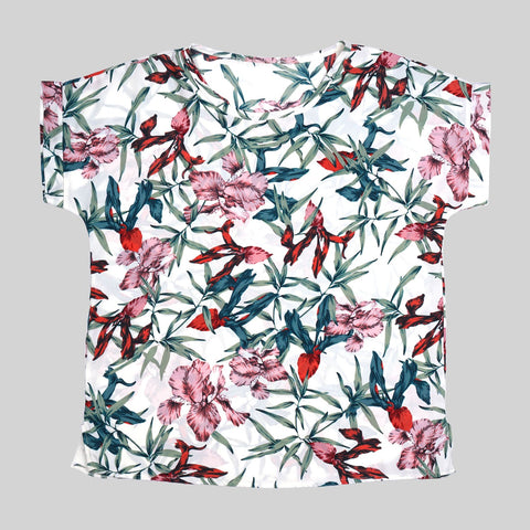 Smartbuy Ladies' Blouse Continuous Sleeves in Floral Print