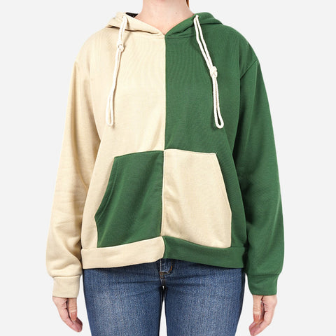 URBAN Colour-block Hoodie