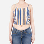 True Love Striped Strappy Blouse