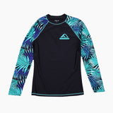 Smartbuy Ladies' Rashguard Printed Sleeves in Black Body