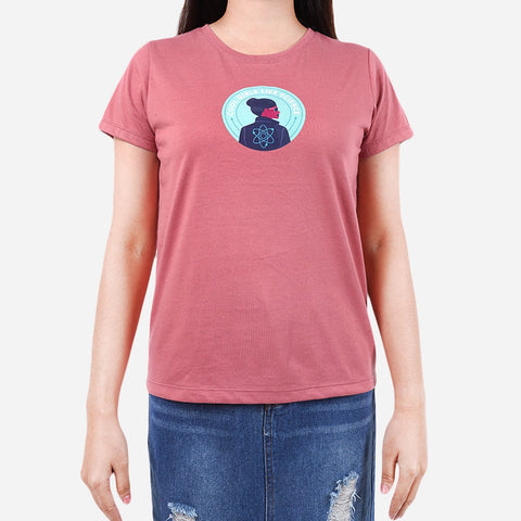 URBAN Cool Girls Like Science Tee in Old Rose