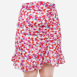 TRUE LOVE Floral Skirt in Red