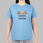 URBAN Calories Don't Count Tee in Blue