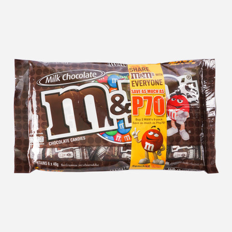 M&M'S Milk Chocolate 6Pack 2'S Save 70.00