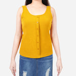 URBAN Sleeveless Rib Knitted Sleeveless Top