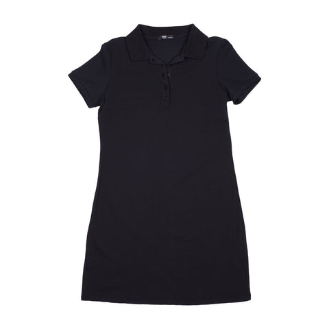 Smartbuy Ladies' Plain Dress with Collar in Black