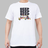 Disney Mickey Go Local Beep Beep Beep Tee White