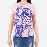 URBAN Girls Taking Selfies Tee in Old Rose