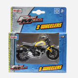 Maisto Fresh Metal 2 Wheelers Ducati(Black With Yellow) Motorcycle Toy For Boys