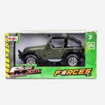 Maisto Fresh Metal Forces Open Roof Jeep (Green) Toy For Boys