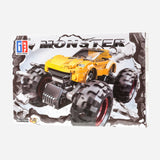 113 Pcs Pull Back Blocks Monster Car Yellow Toy For Boys