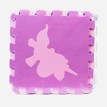 Unicorn And Flower Design Puzzle Mats For Kids