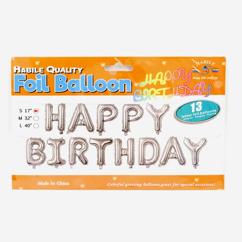 Happy Birthday Foil Balloon Party Accessories