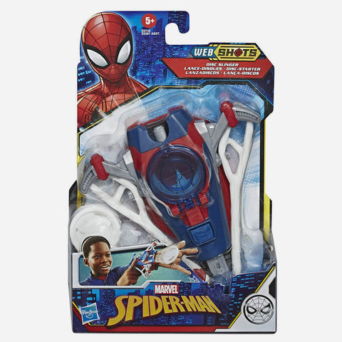 Marvel Spider Man Web Shots Gear Disc Slinger Toy For Boys