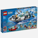 Lego R City 60277 Police Patrol Boat Age 5 Building Blocks 2021 276Pcs