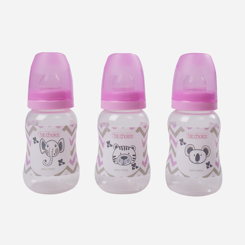 1st Choice Pack of 3 Streamline Feeding Bottles 4oz