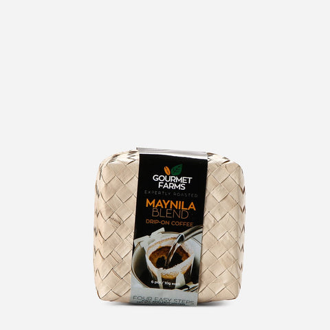 Gourmet Farms Maynila Drip On Coffee 6pcC 10g in Native Packaging
