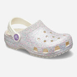 Crocs Girls' Classic Glitter Clogs