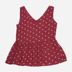 Smartbuy Ladies' Sleeveless Blouse in Pink Polka