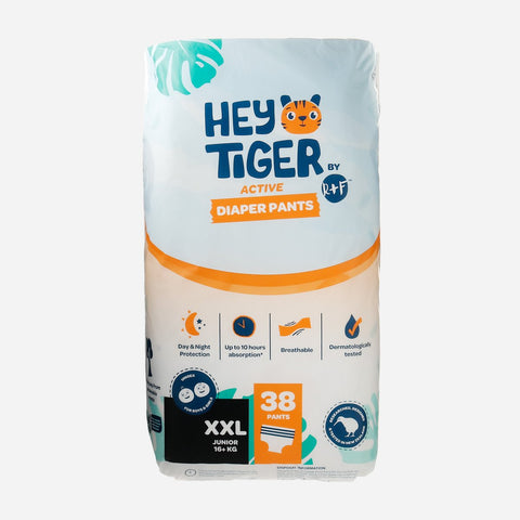 Hey Tiger Comfy Pants Diapers XXL Jumbo Pack 38pcs