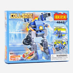 Cogo Coll Song 91 Pcs Blue Blocks For Kids