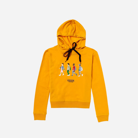 Stranger Things Hoodie Friends Mustard