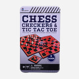 Chess, Checkers, And Tic Tac Toe Toy For Kids