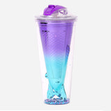 2-Tone Mermaid Tail Tumbler 75Ml Purple  W Db