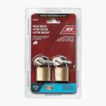 Ace Hardware 2-Pack Solid Brass Padlock 25mm