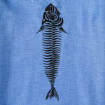 Hijo Linen Shortsleeves Shirt with Fishbone Print