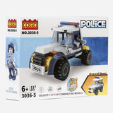 Cogo 3036 5 Police 117Pcs Building Blocks Toy For Kids