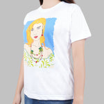 URBAN Necklace Girl Tee in White