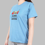 URBAN Calories Don't Count Tee in Blue