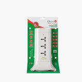 Omni 12-Gang Universal Tower Surge Protector/Extension Cord with Switch