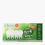 Omni Led Bulb 9W DL 4 Value Pack E27