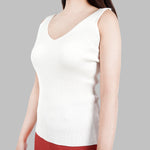 URBAN Rib Knitted V-neck Top