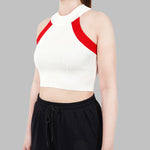 URBAN Rib Knitted Halterneck Top