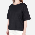 SM Woman Prima Short Sleeve Linen Boxy Blouse