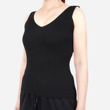 URBAN Rib Knitted V-neck Top