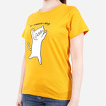 URBAN A-meow-zing Cat Tee in Goldenrod