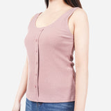 URBAN Sleeveless Rib Knitted Sleeveless Top