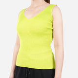 URBAN Rib Knitted V-neck Top